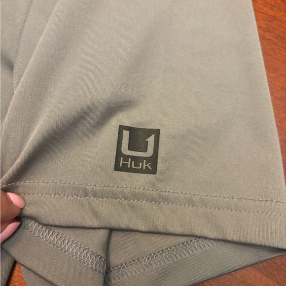 Huk Steel Gray Polo Shirt‎ XXL - Picture 3 of 6